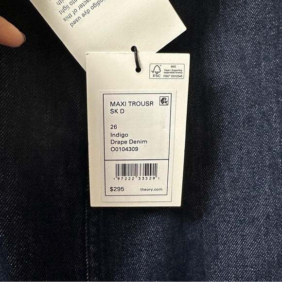 Theory Maxi Denim Skirt NWT - Picture 9 of 10